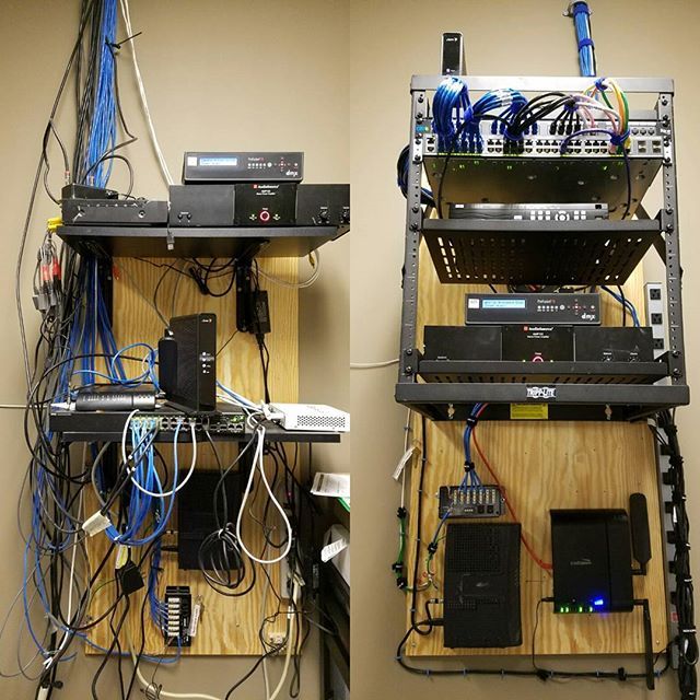 Professional network rack